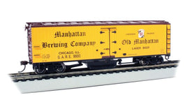 Track Cleaning 40' Wood Reefer with Removable Dry Pad - Ready to Run -- Manhattan Brewing Co. #9900
