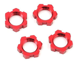 Red Wheel Nuts Splined 17mm Serrated TRA7758R