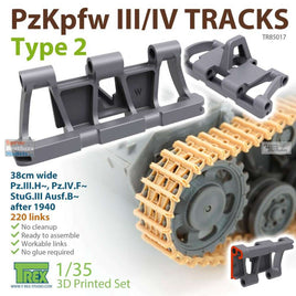 Pz III/IV Tracks Type 2 (1/35 Scale)