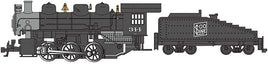 USRA 0-6-0 Switcher with Slope-Back Tender - Standard DC -- Soo Line #344 (black, graphite)