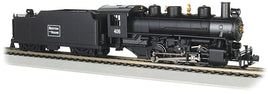 USRA 0-6-0 with Short-Haul Tender - Standard DC with Smoke -- Boston & Maine #406 (black)